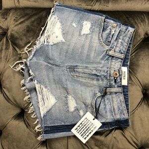 Pistola Nova High Rise Relaxed Cut Off Jean Shorts